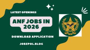 Anti Narcotics Force ANF Jobs in 2026